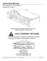 Preview for 1 page of Tradecraft Specialties POLCARL-1 Instruction Manual