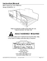 Tradecraft Specialties SEMITR-14 Instruction Manual предпросмотр