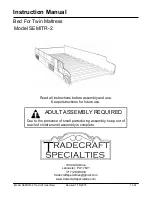 Tradecraft Specialties SEMITR-2 Instruction Manual предпросмотр