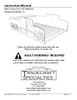 Предварительный просмотр 1 страницы Tradecraft Specialties SEMITR-22 Instruction Manual