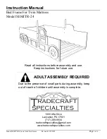 Предварительный просмотр 1 страницы Tradecraft Specialties SEMITR-24 Instruction Manual