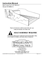 Tradecraft Specialties SNOBRD-1 Instruction Manual preview