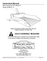 Предварительный просмотр 1 страницы Tradecraft Specialties SPSHTL-4 Instruction Manual