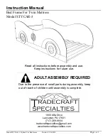 Tradecraft Specialties STYCAR-3 Instruction Manual предпросмотр