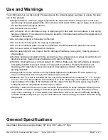 Preview for 2 page of Tradecraft Specialties SWLSPR-6 Instruction Manual