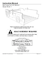 Tradecraft Specialties TRAC-7 Instruction Manual preview