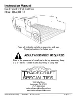 Preview for 1 page of Tradecraft Specialties TRASHTR-3 Instruction Manual