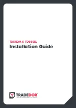 TRADEDOR TD55DM Installation Manual preview