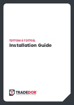 Preview for 1 page of TRADEDOR TD77DM Installation Manual