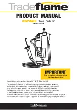 Tradeflame Oxypower Product Manual preview