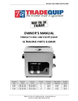 TradeQuip 1036T Owner'S Manual preview