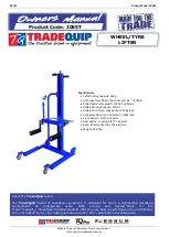 Preview for 1 page of TradeQuip 1055T Manual