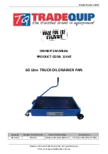 Preview for 1 page of TradeQuip 1146T Owner'S Manual