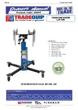 Предварительный просмотр 1 страницы TradeQuip 2059T Owner'S Manual