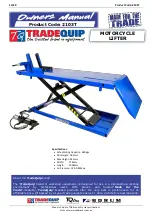 TradeQuip 2103T Owner'S Manual preview