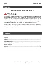 Preview for 2 page of TradeQuip 2826T Owner'S Manual