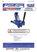 Предварительный просмотр 1 страницы TradeQuip 2906T Owner'S Manual