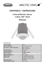 Preview for 1 page of Trader ARCTIC OWL OWPIR360S Manual