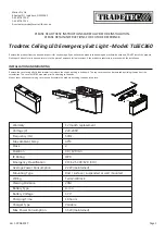 Предварительный просмотр 1 страницы tradetec TLEEC360 Instructions