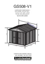 Preview for 1 page of tradetested GS508-V1 Owner'S Manual And Assembly Instructions