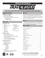 Tradewinds RNC15 Installation Instructions Manual preview