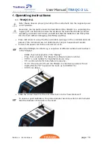 Предварительный просмотр 10 страницы Tradinco TRAQC-3 LL User Manual