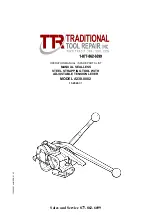 Traditional Tool Repair Inc. A338.0002 Operation Manual & Spare Parts List preview