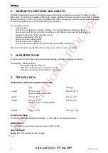 Preview for 4 page of Traditional Tool Repair Inc. A338.0002 Operation Manual & Spare Parts List