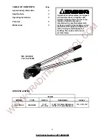 Предварительный просмотр 4 страницы Traditional Tool Repair SIGNODE RC-1435-50 Operation, Parts And Safety Manual