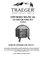 Traeger OFP001 Owner'S Manual preview