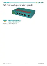 Preview for 1 page of Traeger S7-Firewall Quick Start Manual