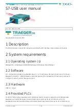 Предварительный просмотр 1 страницы Traeger S7-USB User Manual