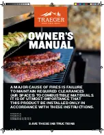 Traeger TFB01WLB Owner'S Manual предпросмотр