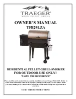 Traeger TFB29LZA Owner'S Manual предпросмотр