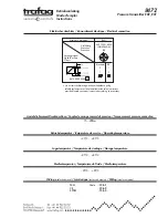 trafag 8472 Instructions preview