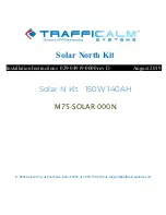 Preview for 1 page of TraffiCalm M75-SOLAR-000N Installation Instructions Manual