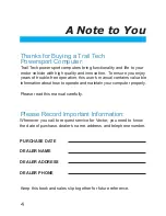 Preview for 4 page of Trail Tech Vector User Manual