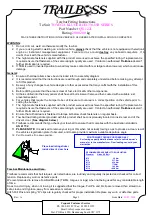 Предварительный просмотр 1 страницы Trailboss QT1122L Fitting Instructions Manual