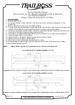 Предварительный просмотр 2 страницы Trailboss QTFD962L Fitting Instructions