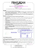 Trailboss QTHD519L Fitting Instructions Manual preview