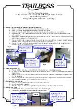 Предварительный просмотр 3 страницы Trailboss QTMA437 Fitting Instructions