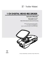 Trailer Vision Recorder-Cam Instruction Manual preview