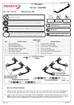 TrailFX NERF BAR A0025S Quick Start Manual предпросмотр