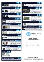 Preview for 1 page of Train-Tech GM780 Instruction Manual