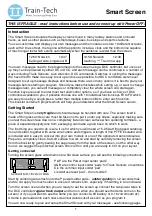 Train-Tech SD1 Smart Screen Instructions Manual preview
