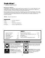 Preview for 2 page of Trak-Star 1" Gasoline Impact Wrench Operator'S Manual
