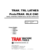 TRAK TRL 1630HSRX Safety, Installation, Maintenance, Service & Parts List Manual preview