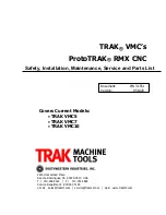 Предварительный просмотр 1 страницы TRAK VMC10 Safety, Installation, Maintenance, Service And Parts List