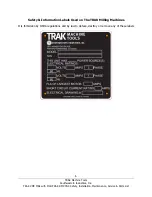 Предварительный просмотр 11 страницы TRAK VMC10 Safety, Installation, Maintenance, Service And Parts List