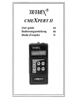 Preview for 1 page of TRAMEX CMEX 1210 User Manual